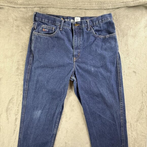 Lapco FR Flame Resistant Jeans Mens 36x34 Blue Denim Work Pants CAT 2 ATPV 13 - Picture 9 of 16